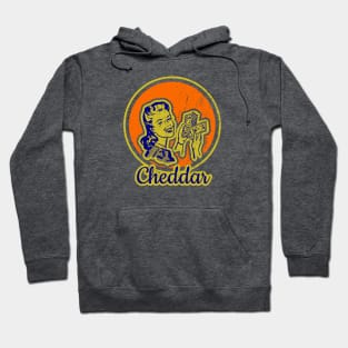 Cute and Funny Cheddar Vintage Design Hoodie